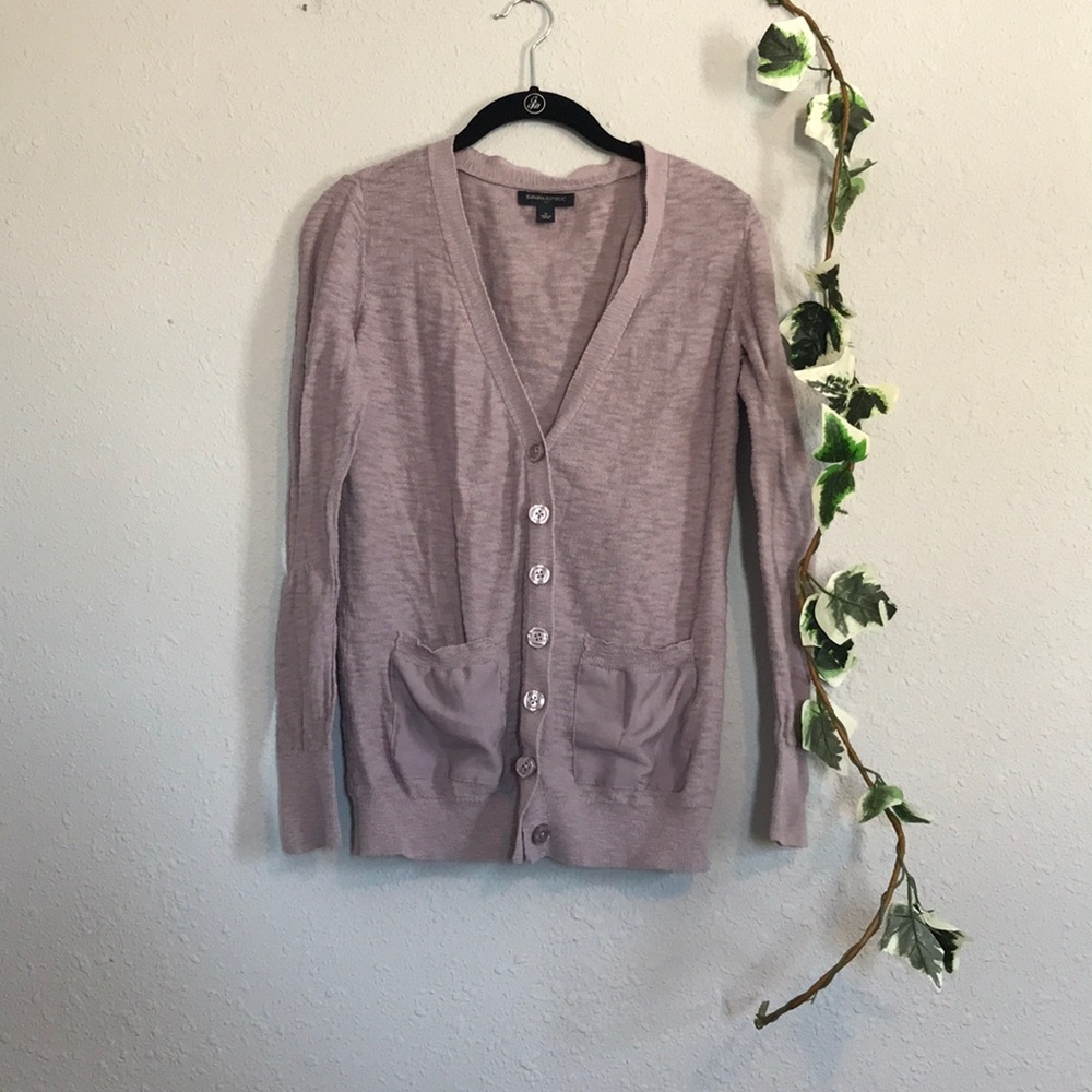 Banana Republic Cardigan Light Purple Size M